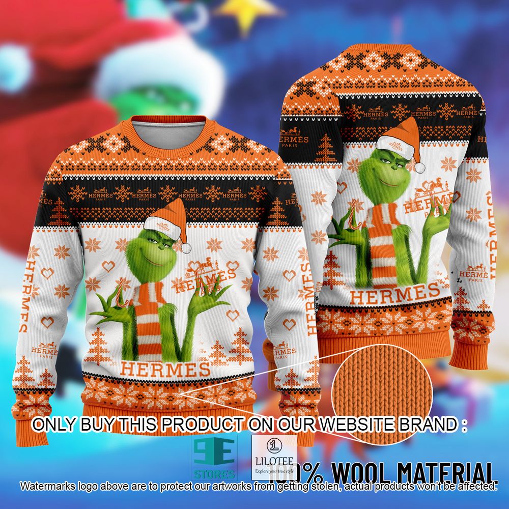 Hermes The Grinch Christmas Ugly Sweater - LIMITED EDITION 11