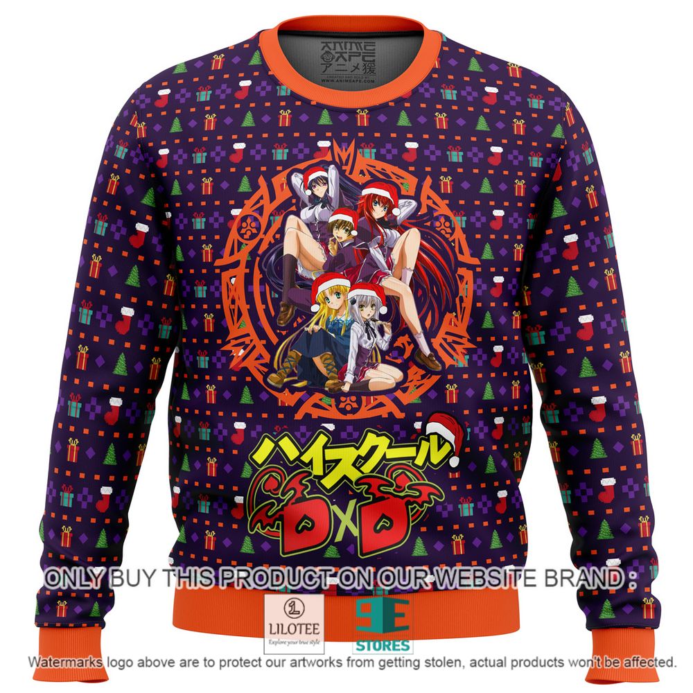 High School DXD Dreaming His Own Harem Anime Christmas Sweater - LIMITED EDITION 11