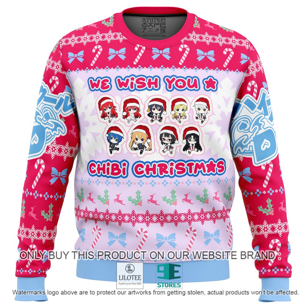 High School DXD We Wish You Chibi Christmas Anime Christmas Sweater - LIMITED EDITION 11