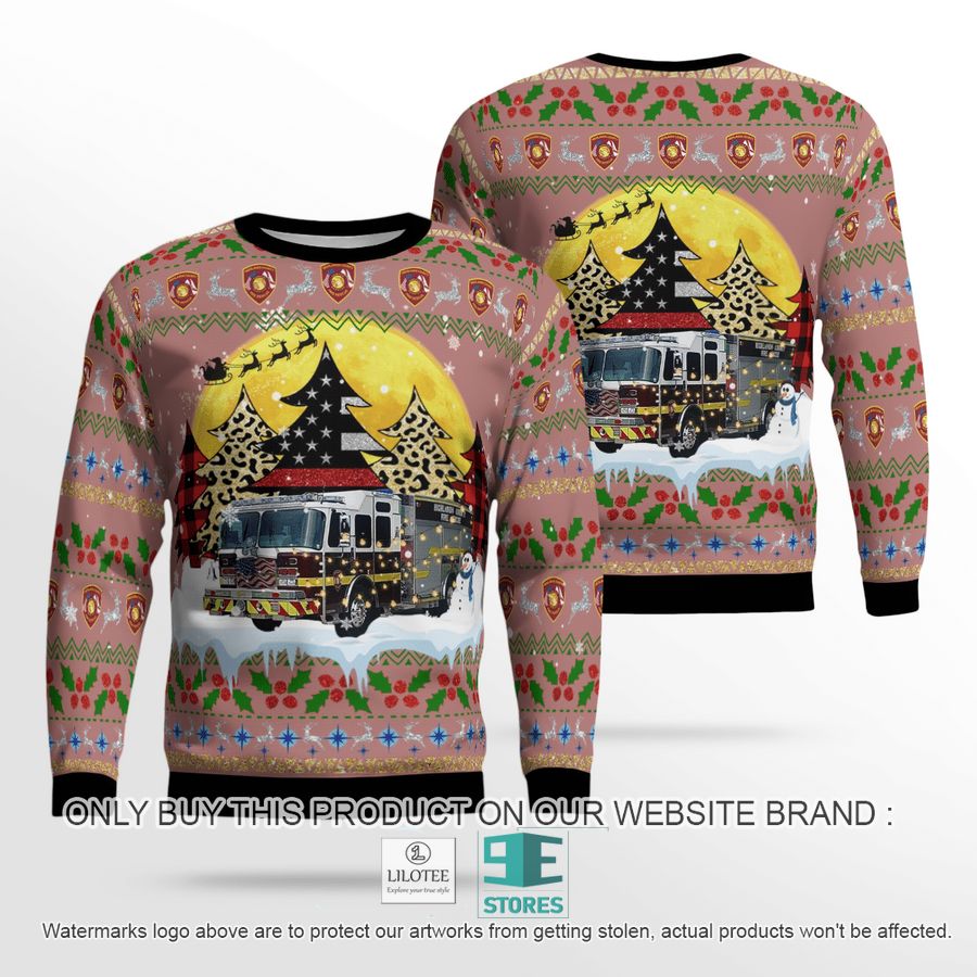 Highlands County Fire Rescue Christmas Sweater 44