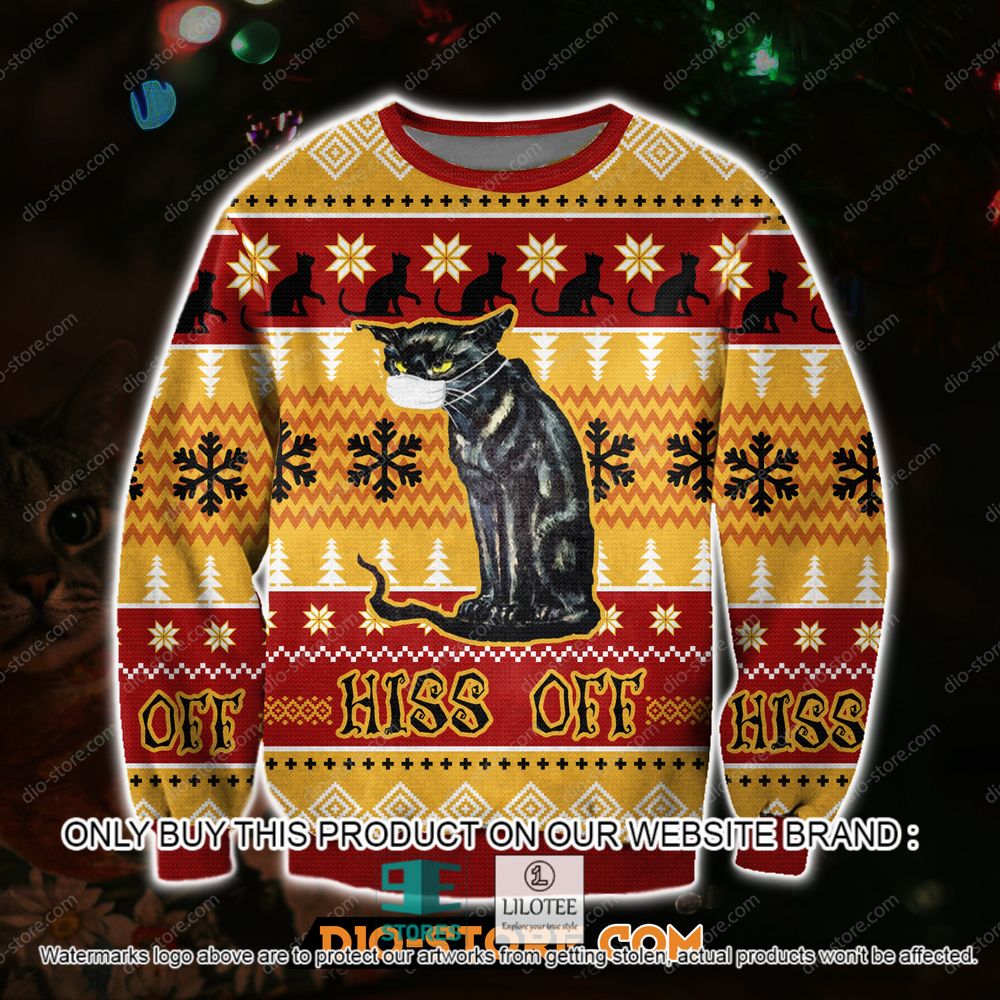 Hiss Off Cat Christmas Ugly Sweater - LIMITED EDITION 20