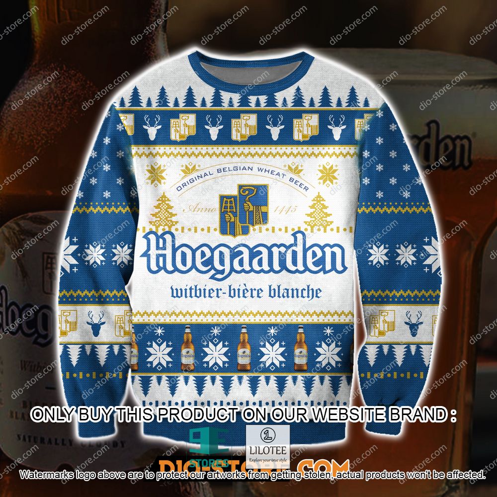 Hoegaarden Witbier Biere Blanche Beer Ugly Christmas Sweater - LIMITED EDITION 10