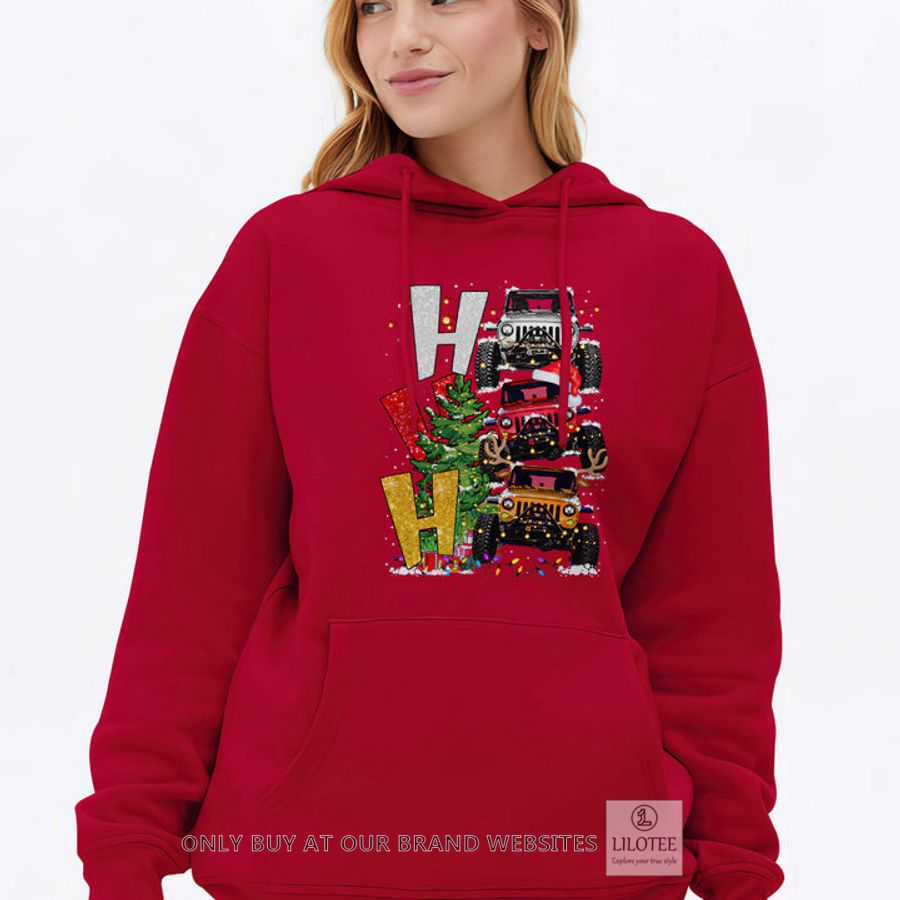 Hohoho Christmas Jeep red 3D Hoodie - LIMITED EDITION 3