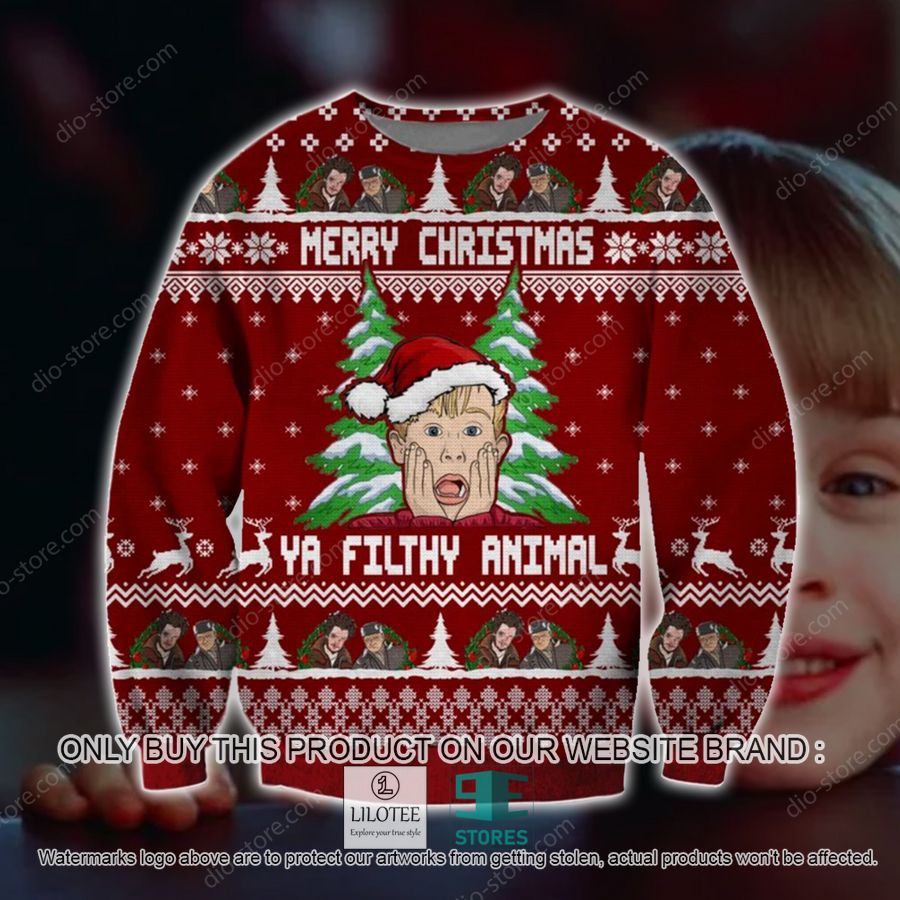 Home Alone Kevin Ya Filthy Animal Knitted Wool Sweater - LIMITED EDITION 9