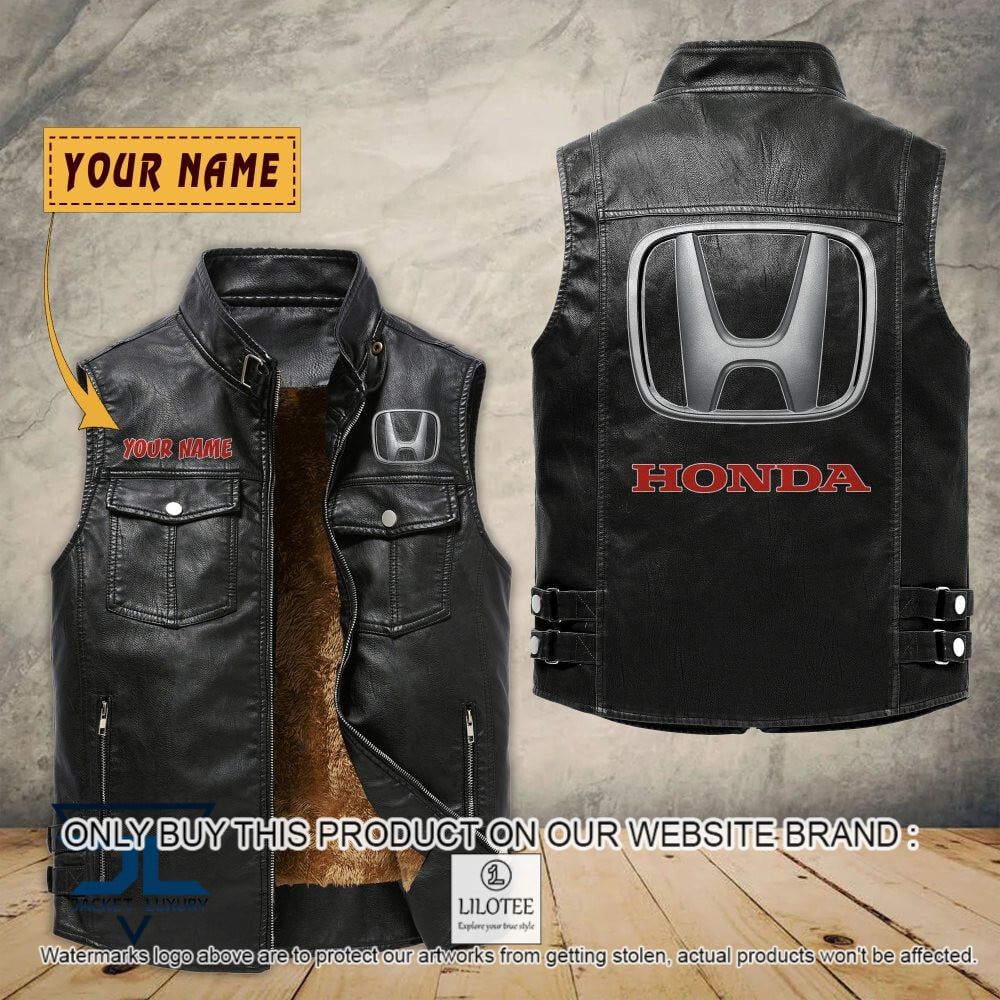 HONDA Custom Name Sleeveless Velet Vest Jacket - LIMITED EDITION 7
