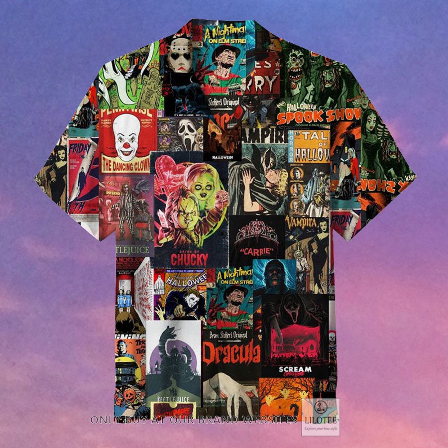 Horror Movie Poster Collage Hawaiian Shirt - LIMITED EDITION 8