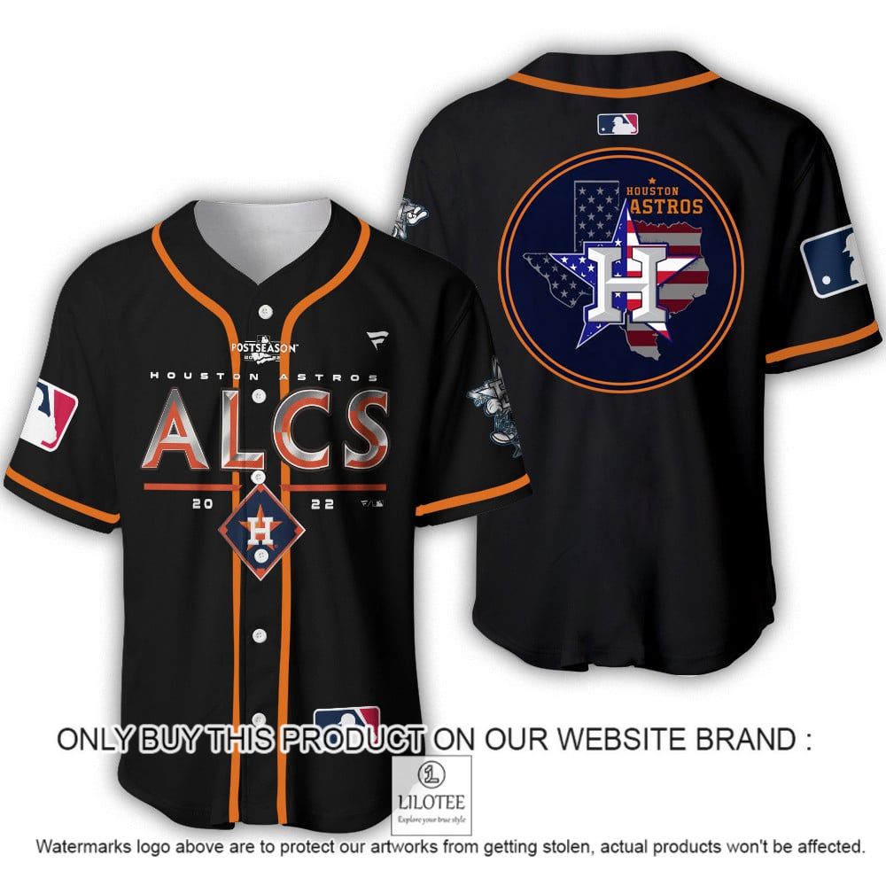 Houston Astros ALCS 2022 US Flag Baseball Jersey - LIMITED EDITION 9