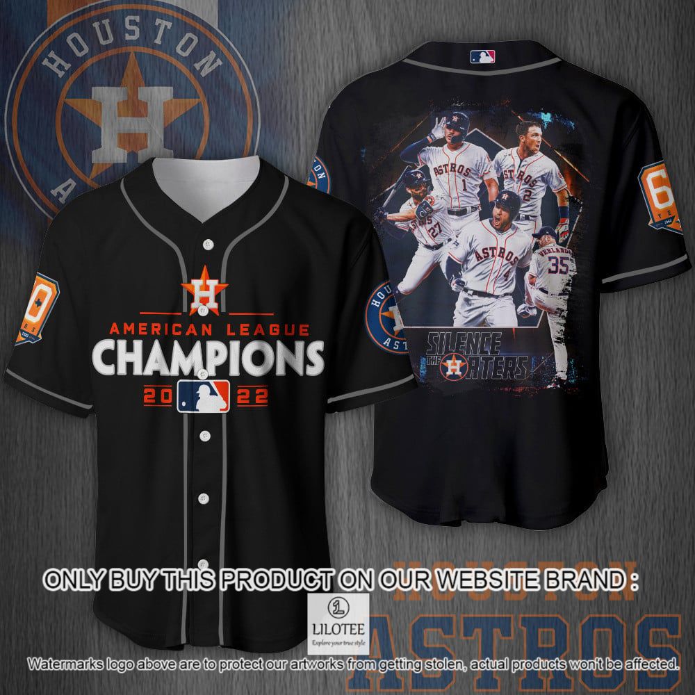 Houston Astros American League Champions 2022 Black Baseball Jersey - LIMITED EDITION 8