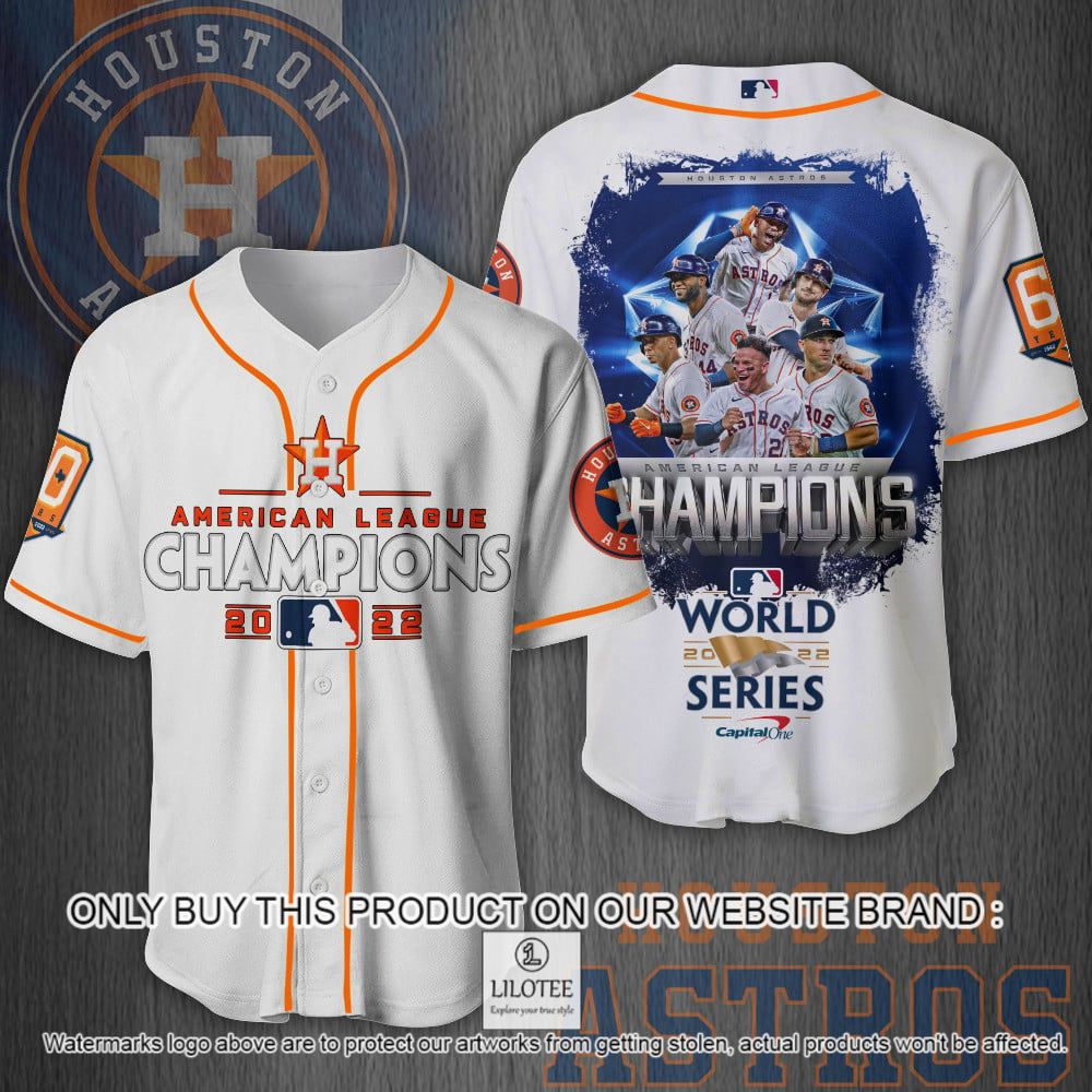 Houston Astros American League Champions 2022 Blue White Baseball Jersey - LIMITED EDITION 9