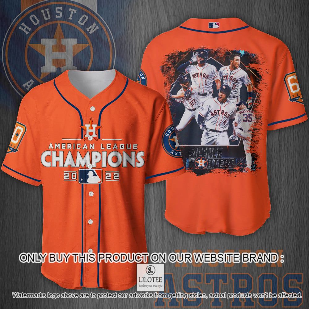 Houston Astros American League Champions 2022 Orange Baseball Jersey - LIMITED EDITION 8