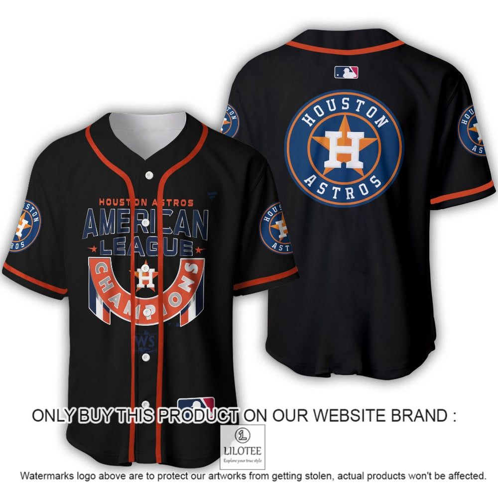 Houston Astros American League Champions Black Baseball Jersey - LIMITED EDITION 8