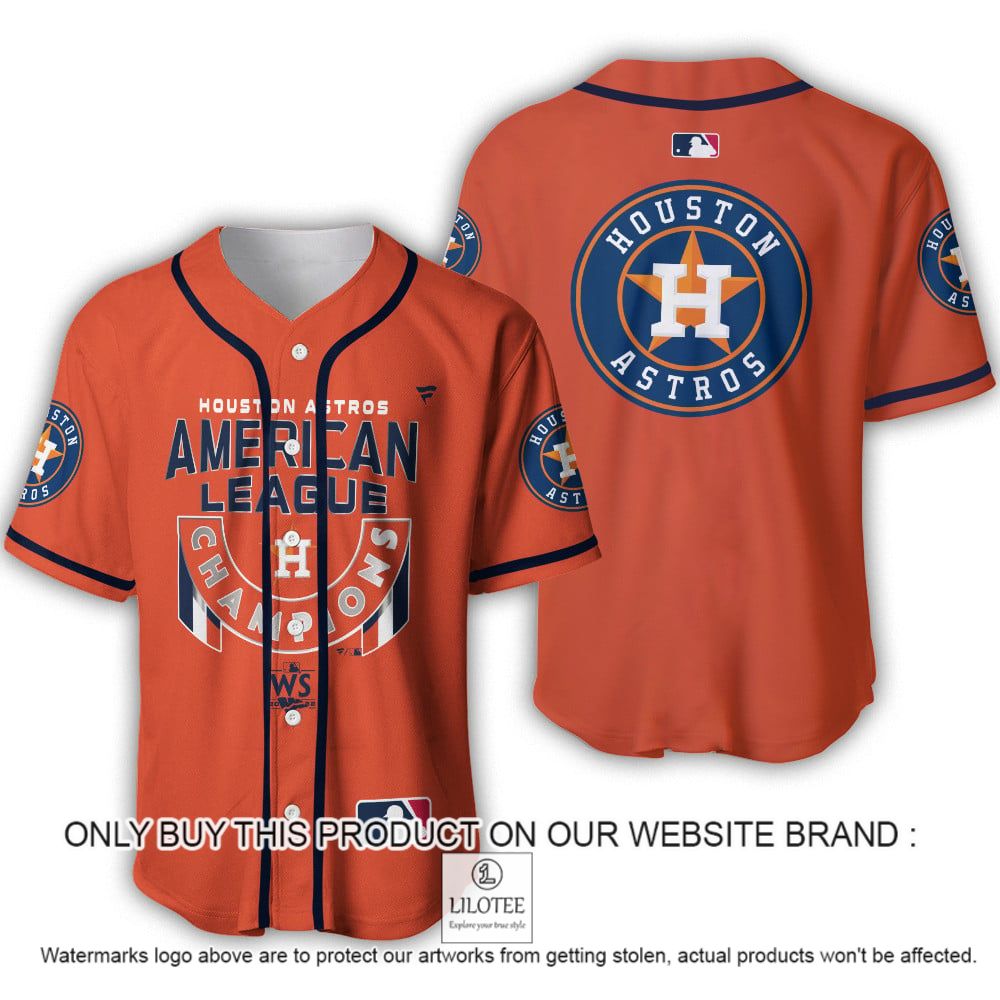 Houston Astros American League Champions Orange Baseball Jersey - LIMITED EDITION 8