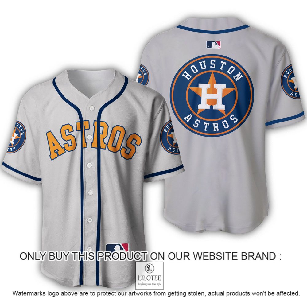 Houston Astros Grey Baseball Jersey - LIMITED EDITION 8