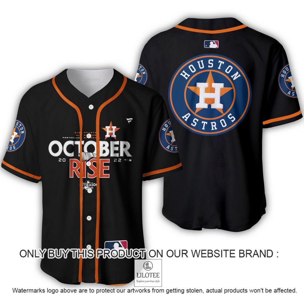 Houston Astros October 2022 Rise Black Baseball Jersey - LIMITED EDITION 8