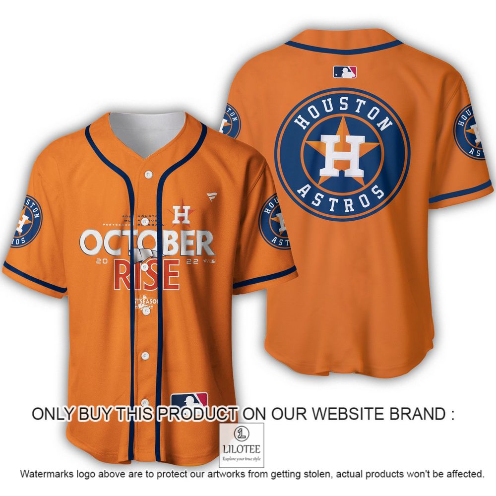 Houston Astros October 2022 Rise Orange Baseball Jersey - LIMITED EDITION 8