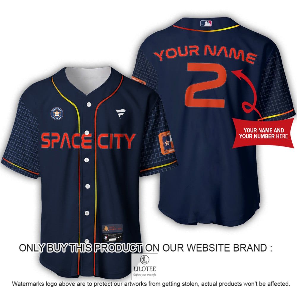 Houston Astros Space City Personalized Baseball Jersey - LIMITED EDITION 9