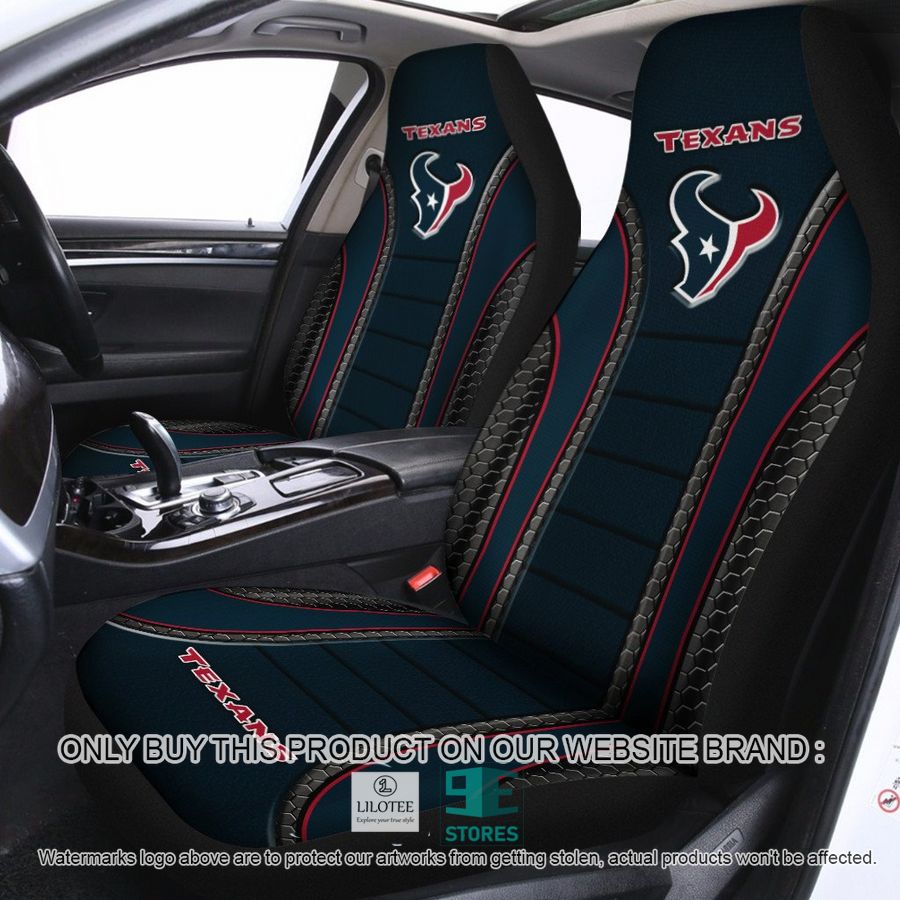 Houston Texans Dark Blue Car Seat Covers 9