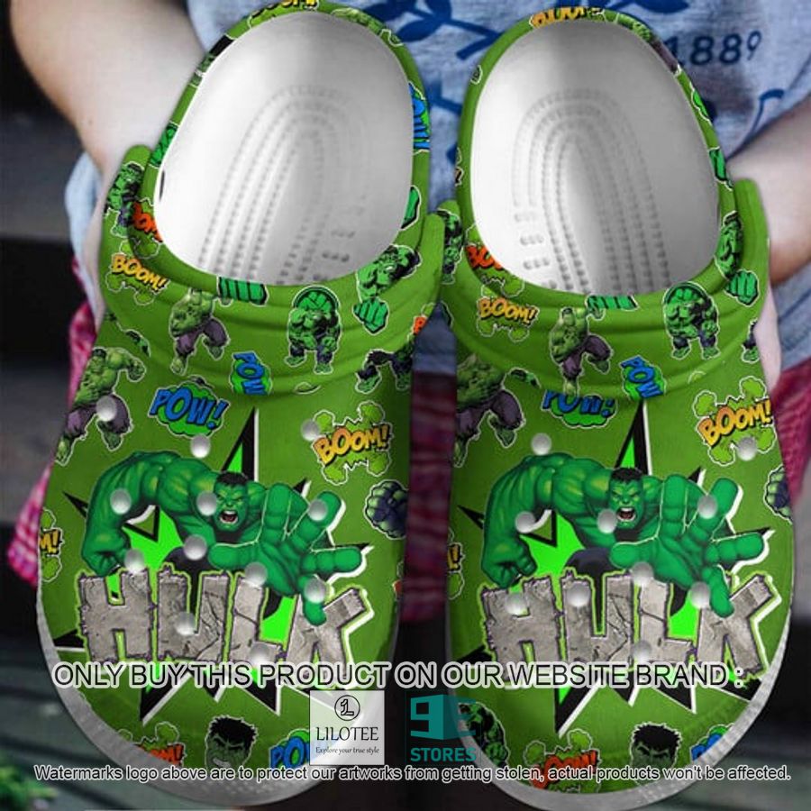 Hug Boom green Crocs Crocband Shoes - LIMITED EDITION 4