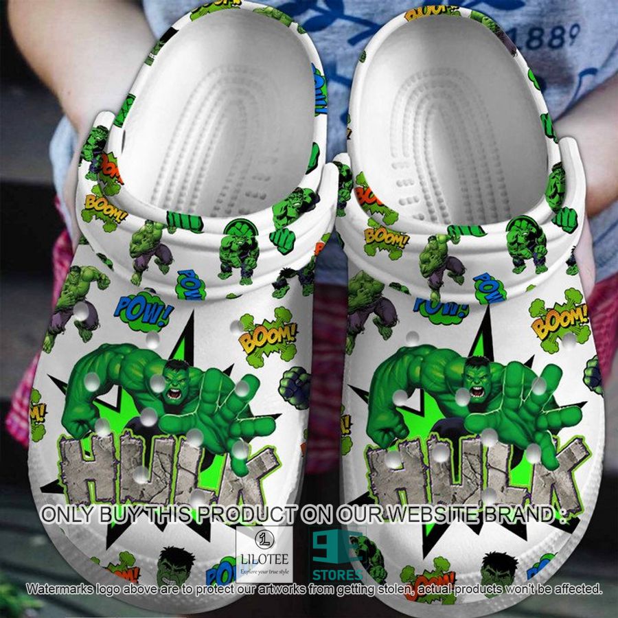 Hug Boom White Crocs Crocband Shoes - LIMITED EDITION 6
