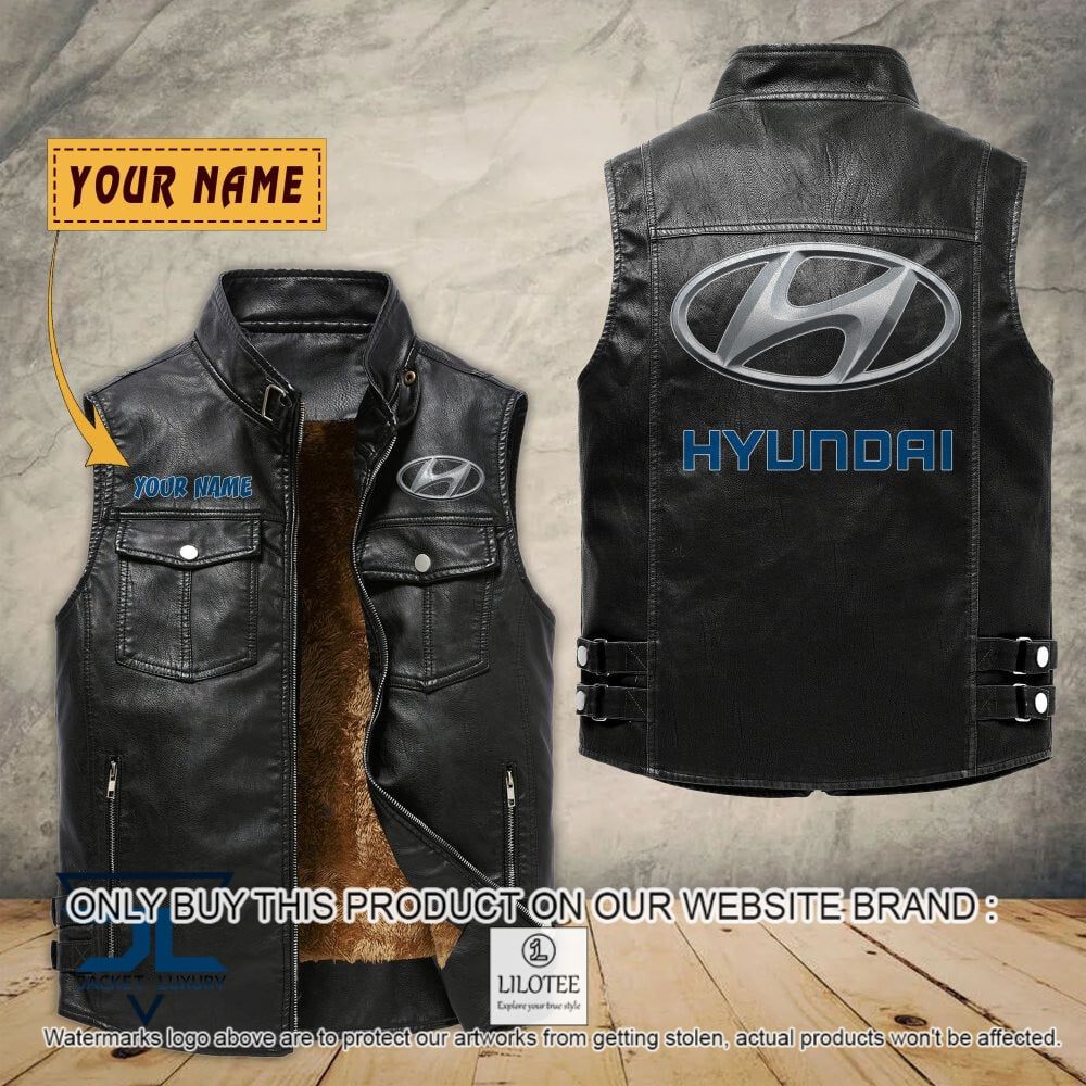 Hyundai Custom Name Sleeveless Velet Vest Jacket - LIMITED EDITION 7
