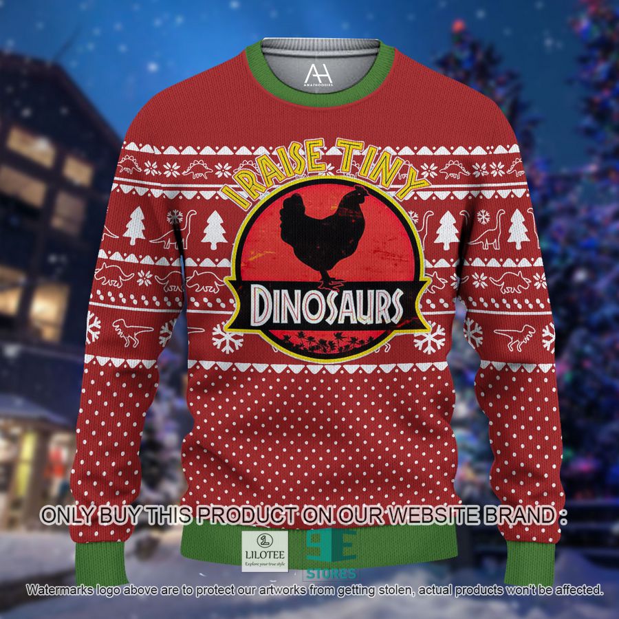 I raise tiny Dinosaur Christmas 3D Over Printed Shirt, Hoodie 13