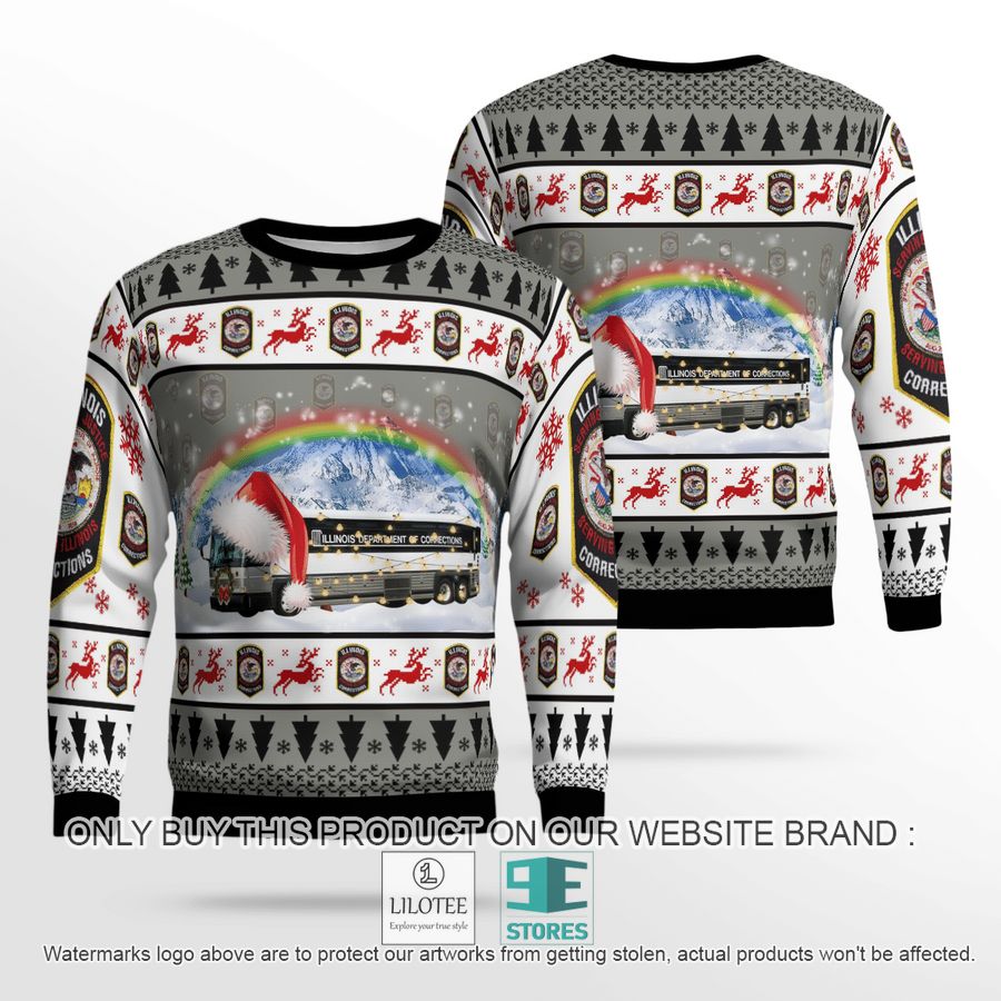 Illinois Department Of Corrections Christmas Sweater - LIMITED EDITION 19