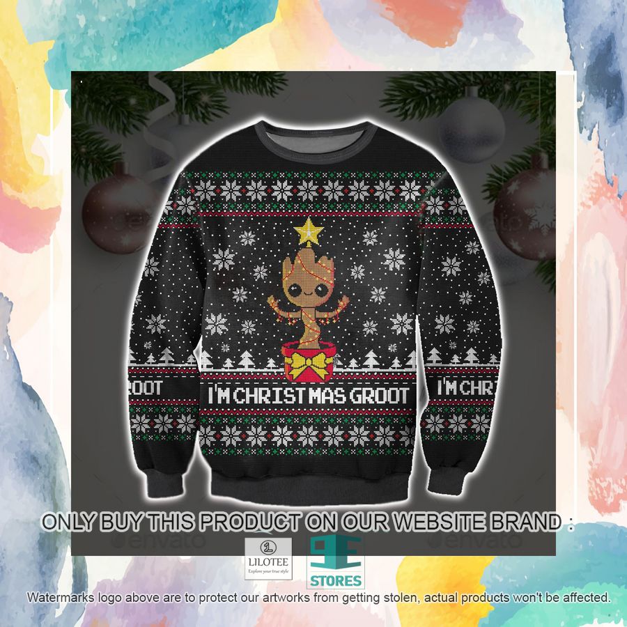 I'M Christ Mas Groot Ugly Christmas Sweater, Sweatshirt 3 I'M Christ Mas Groot Ugly Christmas Sweater, Sweatshirt - Image 3
