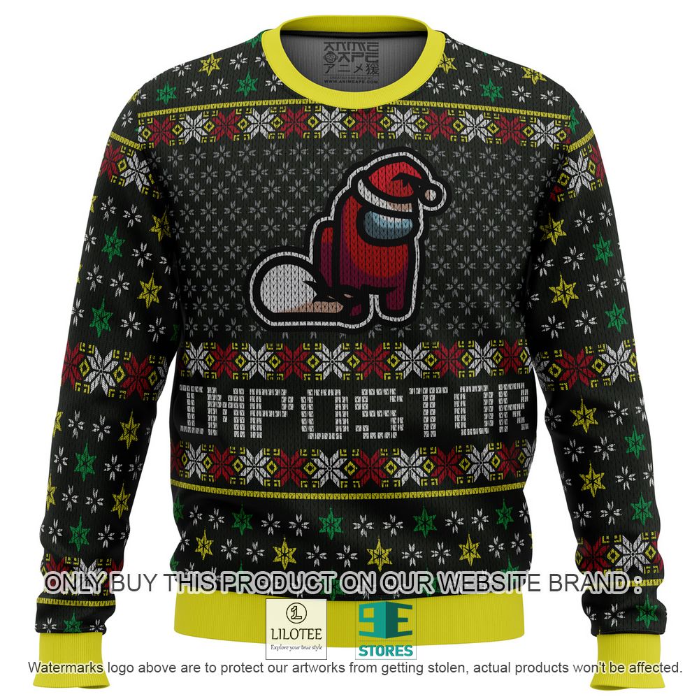 Impostor Among Us Santa Ugly Christmas Sweater - LIMITED EDITION 10