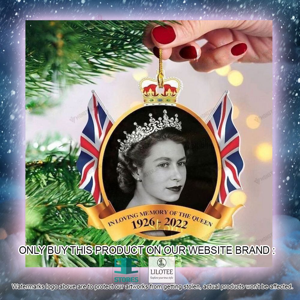 In Loving Memory of the Queen 1926 2022 Queen Elizabeth Christmas Ornament - LIMITED EDITION 15