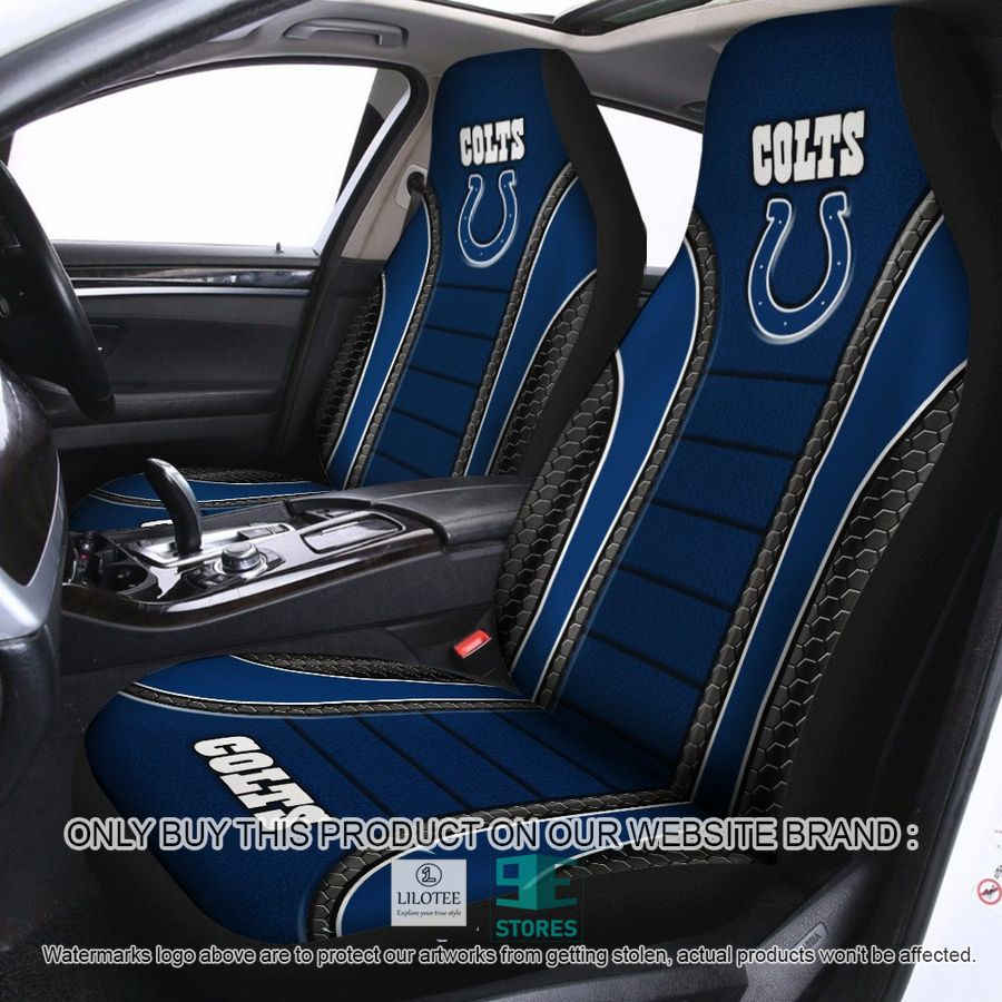 Indianapolis Colts Navy Blue Car Seat Covers 9