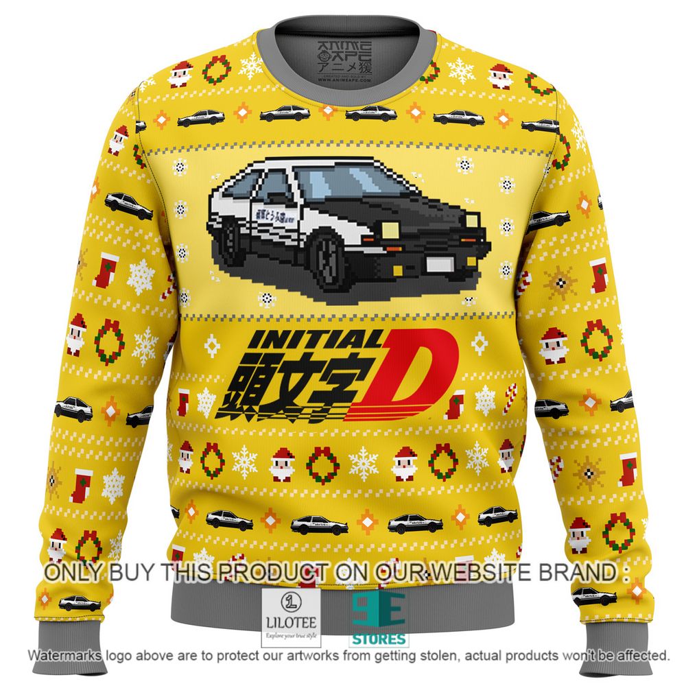 Initial D Classic Toyota Car Anime Christmas Sweater - LIMITED EDITION 10