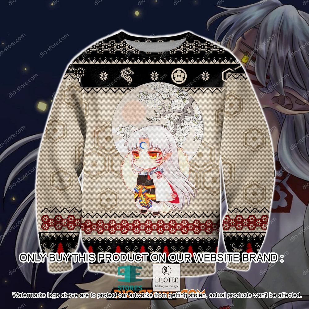 Inuyasha Manga Anime Cream Ugly Christmas Sweater - LIMITED EDITION 10