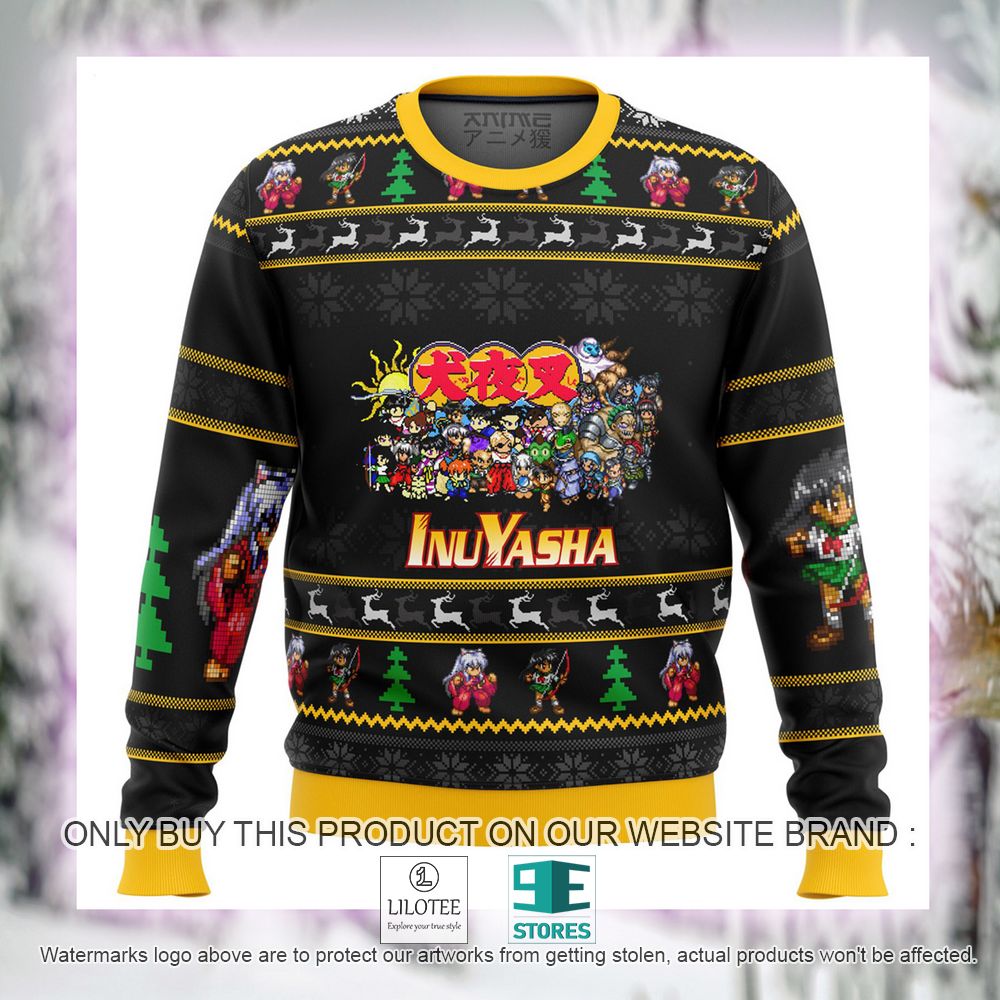 Inuyasha Sprites Anime Ugly Christmas Sweater - LIMITED EDITION 4 Inuyasha Sprites Anime Ugly Christmas Sweater - LIMITED EDITION - Image 4