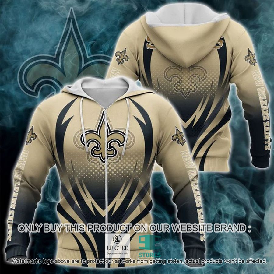 New Orleans Saints logo 3D Hoodie, Zip Hoodie - LIMITED EDITION 9