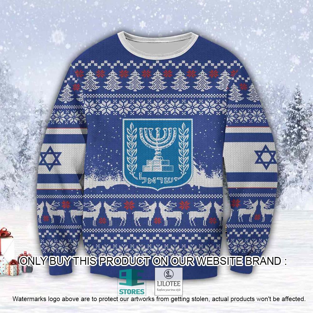 Israel Ugly Pattern Christmas Sweater - LIMITED EDITION 10