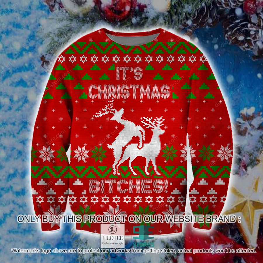 It'S Christmas Bitches Knitted Wool Sweater - LIMITED EDITION 16