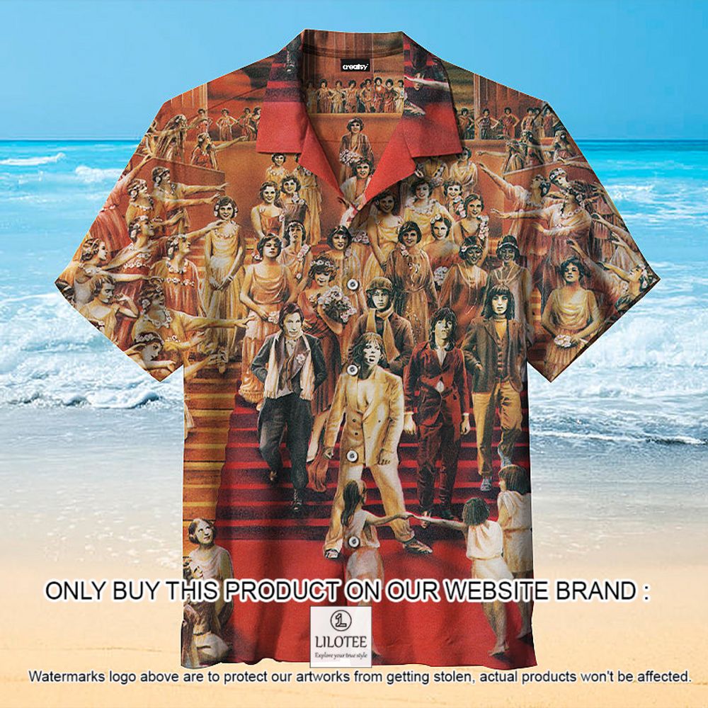 It's Only Rock N Roll Albums Red Short Sleeve Hawaiian Shirt - LIMITED EDITION 10