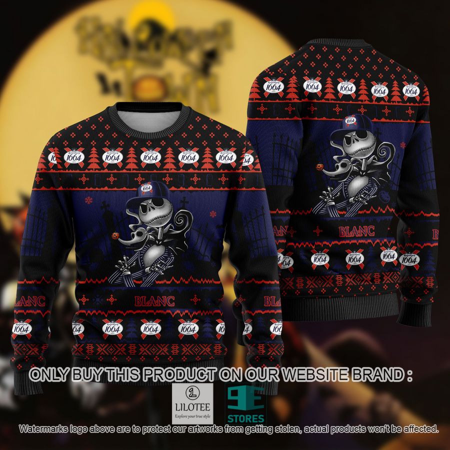 Jack Skellington 1994 Blanc Ugly Christmas Sweater - LIMITED EDITION 9