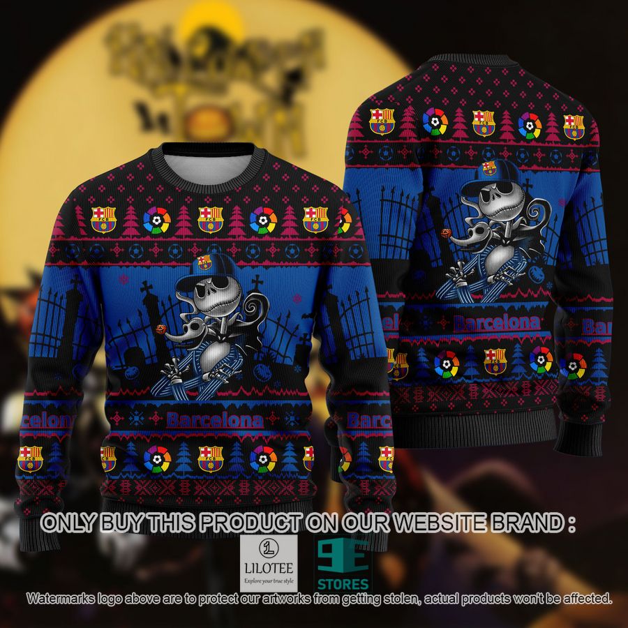 Jack Skellington Barcelona Ugly Christmas Sweater - LIMITED EDITION 8