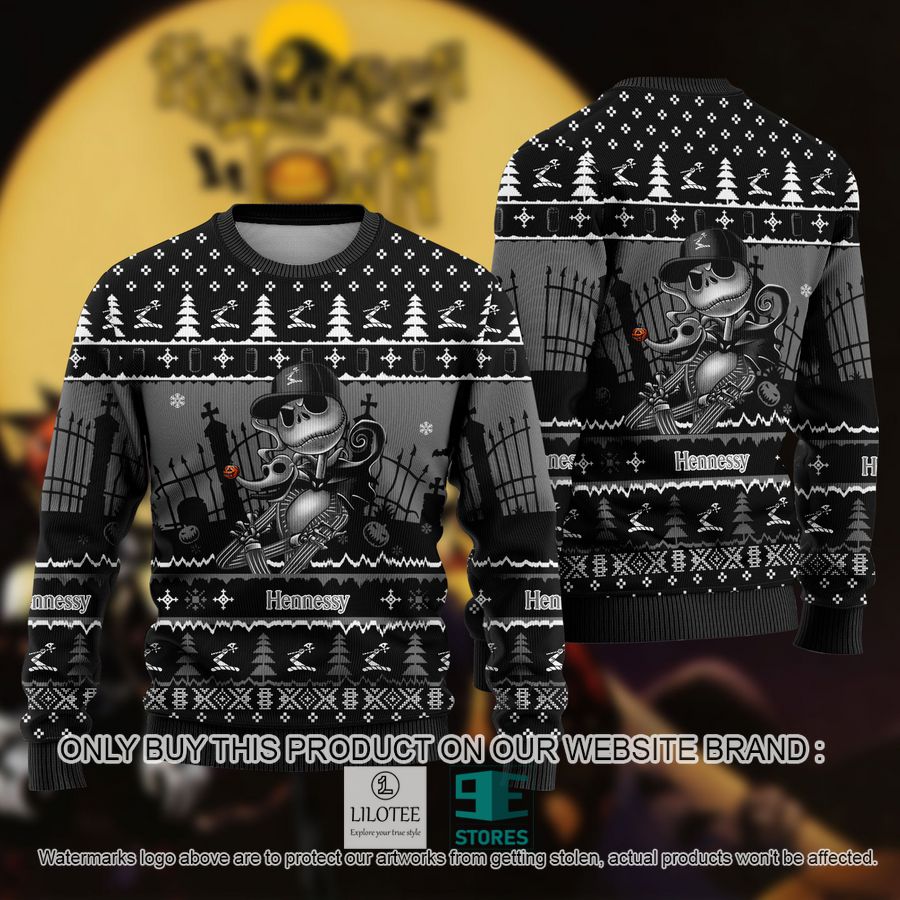 Jack Skellington Hennessy Ugly Christmas Sweater - LIMITED EDITION 9