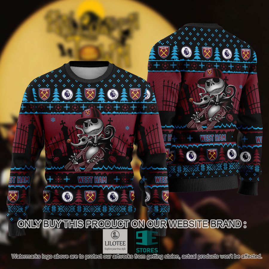 Jack Skellington West Ham Ugly Christmas Sweater - LIMITED EDITION 8