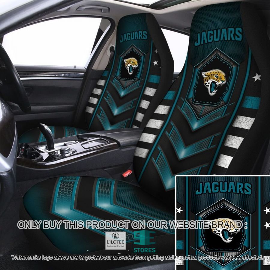 Jacksonville Jaguars Green black Car Seat Covers 8