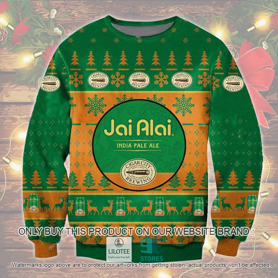 Jai Alai Indian Pale Ale Christmas Ugly Christmas Sweater - LIMITED EDITION 8