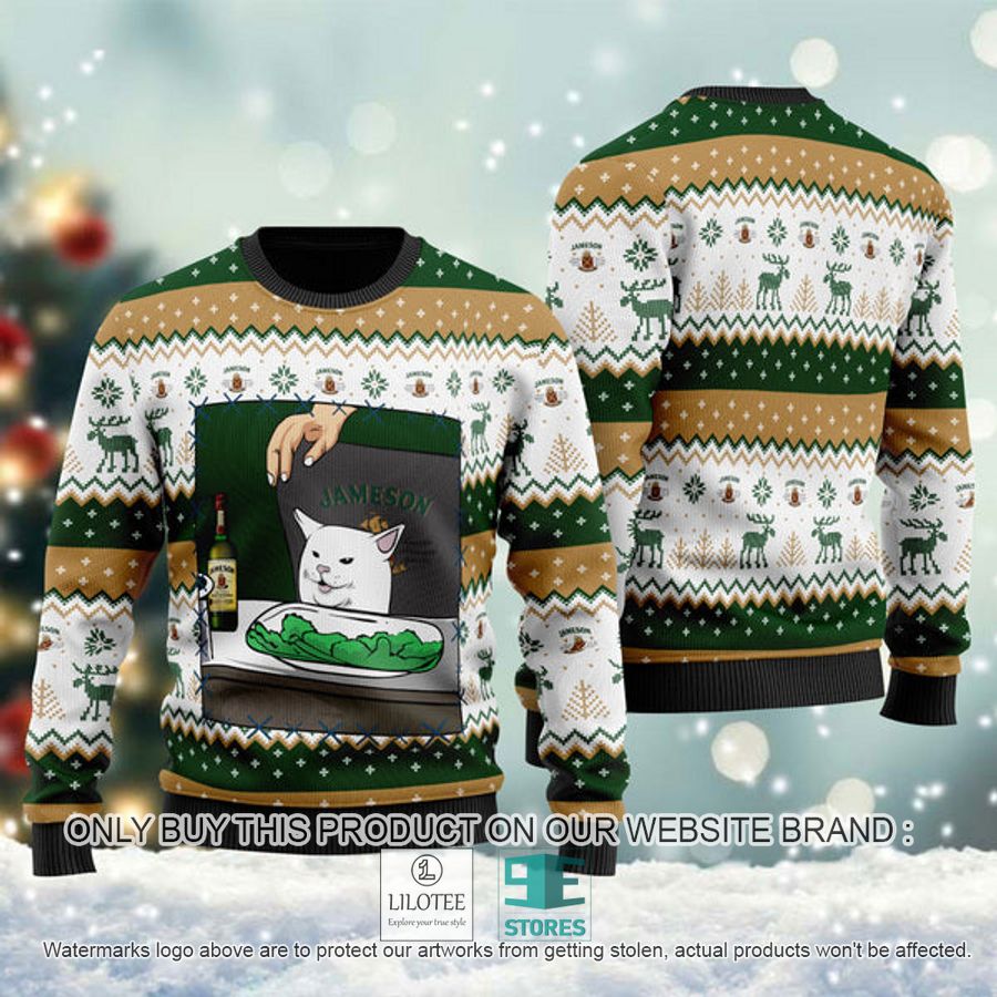 Jameson Irish Whiskey Cat Meme Ugly Christmas Sweater - LIMITED EDITION 9