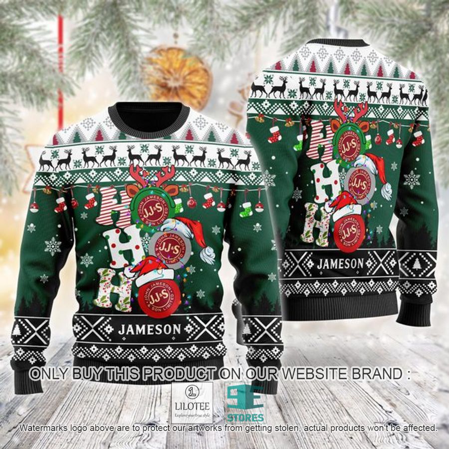 Jameson Whiskey Ho Ho Ho Ugly Christmas Sweater - LIMITED EDITION 9