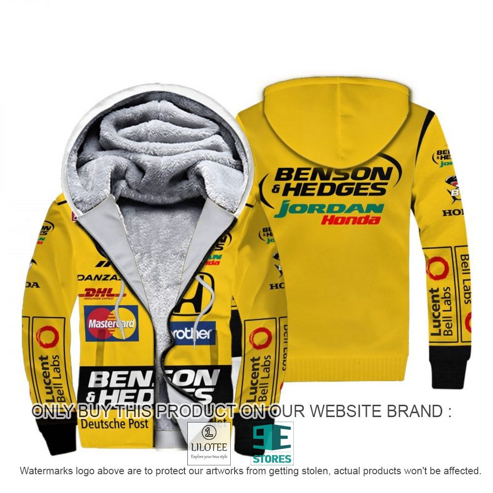 Jarno Trulli Racing Formula One Grand Prix Benson Hedges 3D Fleece Hoodie - LIMITED EDITION 10