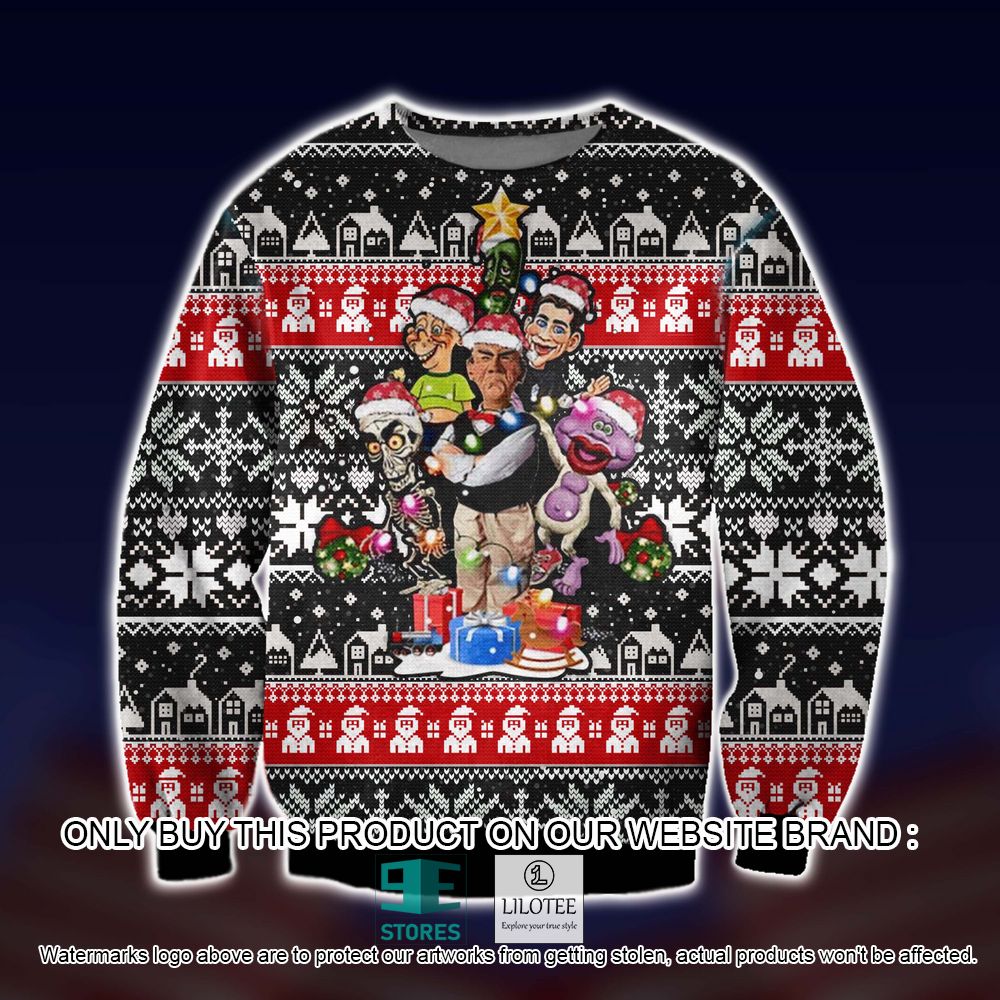 Jeff Dunham Christmas Tree Led Light Ugly Christmas Sweater - LIMITED EDITION 20