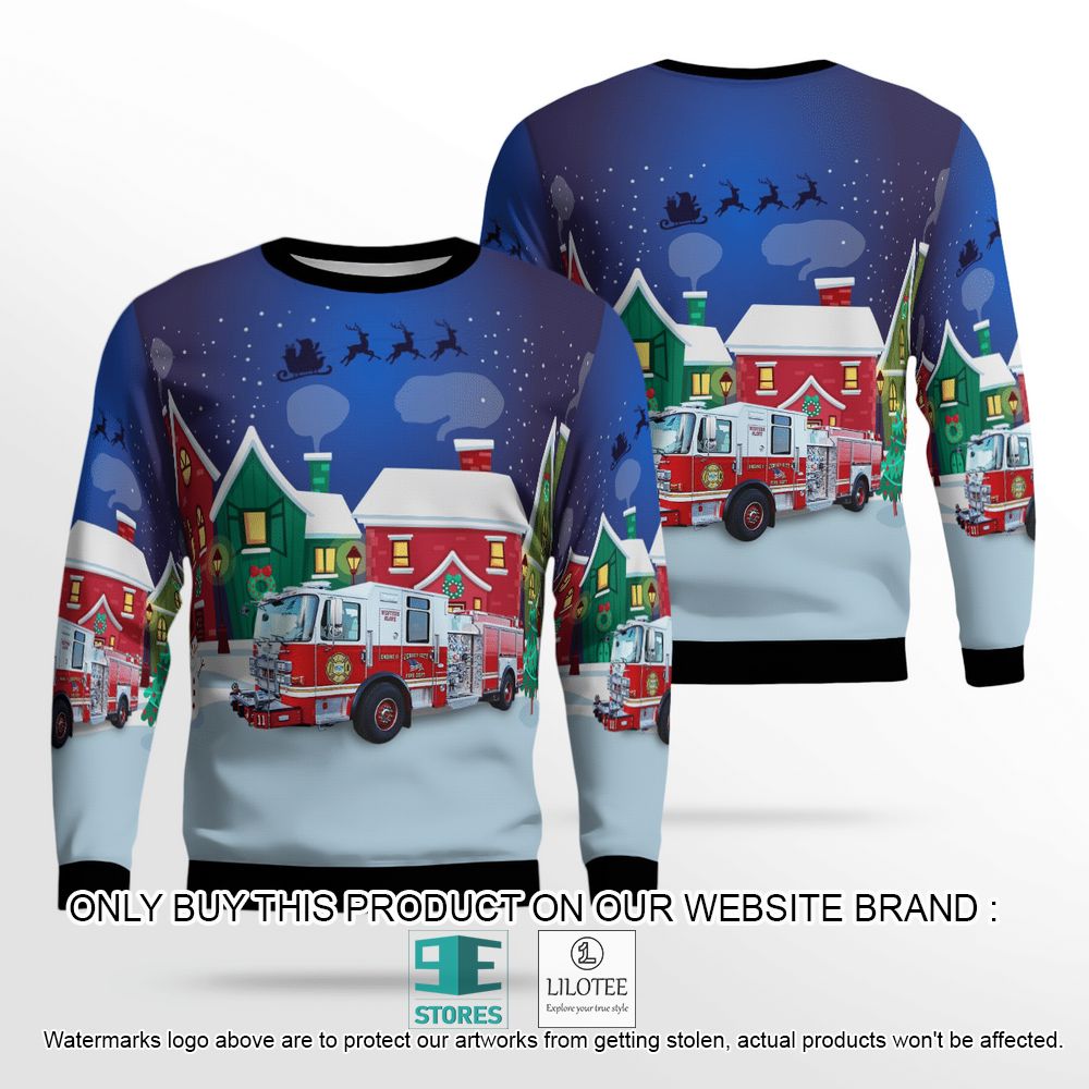Jersey City Fire Department Christmas Wool Sweater - LIMITED EDITION 12