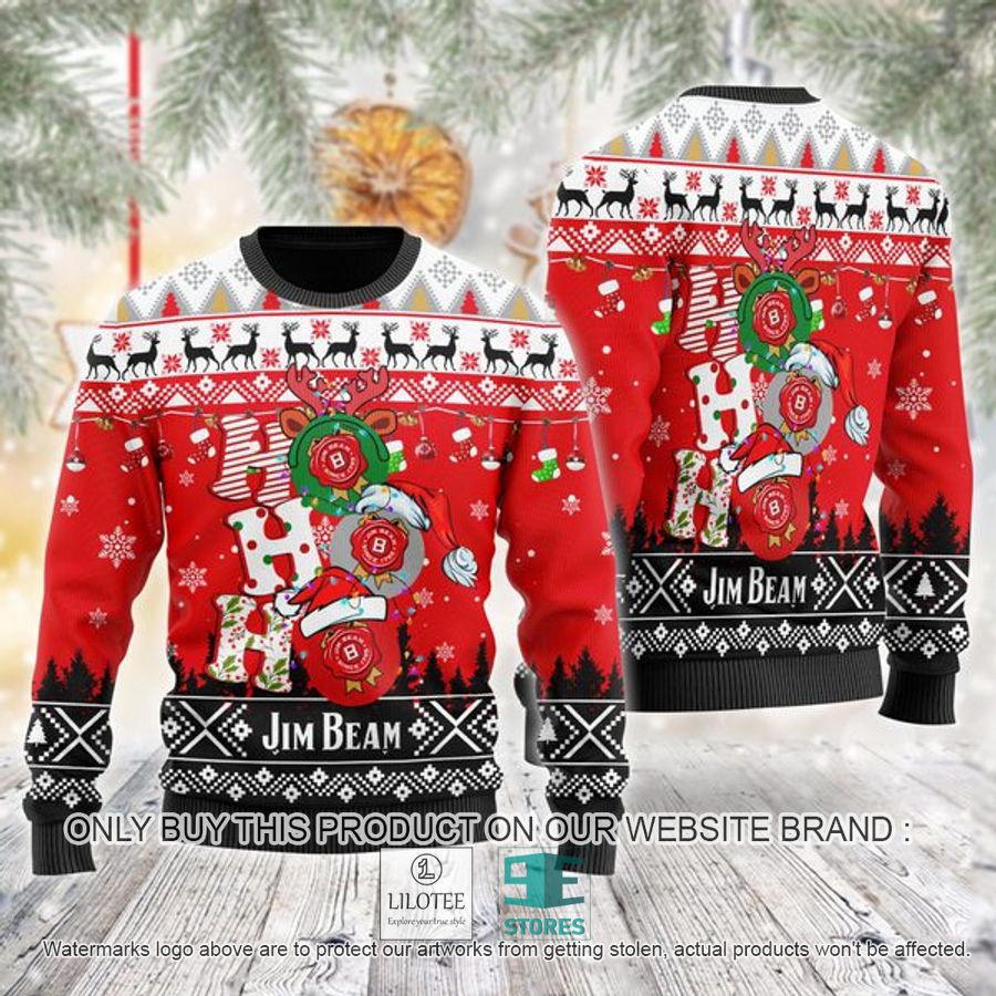 Jim Beam Ho Ho Ho Ugly Christmas Sweater - LIMITED EDITION 9