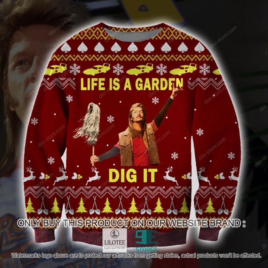 Joe Dirt L:Ife Is A Garden Dig It Knitted Wool Sweater - LIMITED EDITION 9